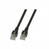 K5456.1, Пач кабел Cat.5e 1m SFTP черен, EFB