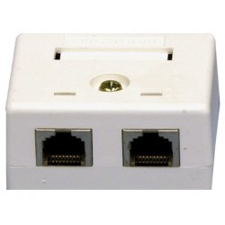 5603, ICS, Wall outlet  Cat 5e 2x Connectors FTP