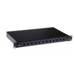 LN-102005-BL0.03-210000, 19“1U Оптичен панел 12 SC simplex с касети