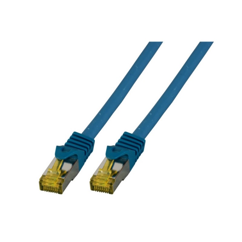 MK7001.1BL, Пач кабел Cat.6A 1m SFTP сини, EFB