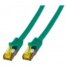 MK7001.0,25GR, Пач кабел Cat.6A 0.25m SFTP зелен LSZH, EFB