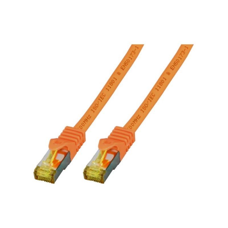MK7001.0,25O, Пач кабел Cat.6A 0.25m SFTP оранжев LSZH, EFB