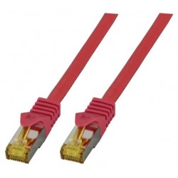 MK7001.1R, Пач кабел Cat.6A 1m SFTP червен LSZH, EFB