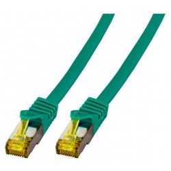 MK7001.1GR, Пач кабел Cat.6A 1m SFTP зелен LSZH, EFB