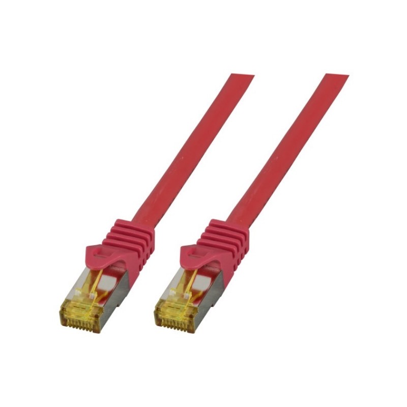 MK7001.2R, Пач кабел Cat.6A 2m SFTP червен LSZH, EFB