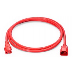 EK585.1.8R, Захранващ кабел C14 - C15 1.8m червен EFB