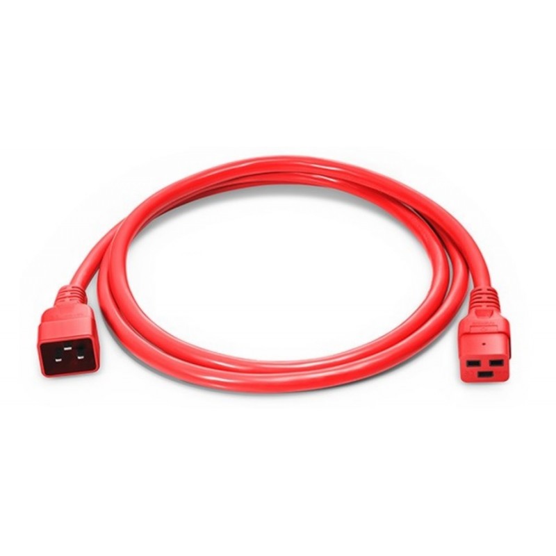 EK519.1.8R, Захранващ кабел C19 - C20 1.8m червен EFB