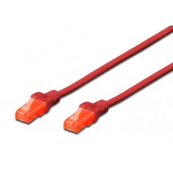 DK-1617-020/R, Patch cable Cat.6 2m UTP червен LSZH, Assmann
