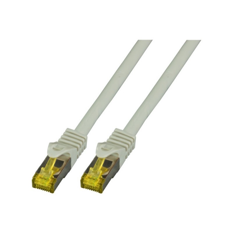 MK7001.0.25G, Пач кабел Cat.6A 0.25m SFTP сив, EFB