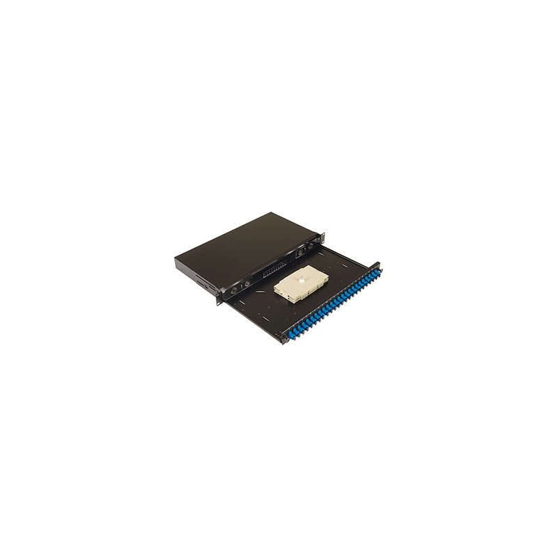 LN-102001-BL.15-000000, 19“1U Оптичен панел 12 SC simplex с касети Slide