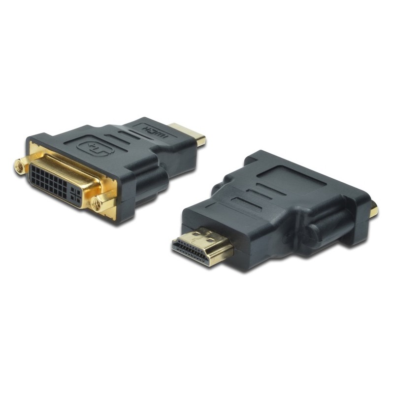 AK-330505-000-S, HDMI към DVI (24+5) адаптер M/F fullHD