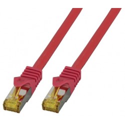 MK7001.1.5R, Пач кабел Cat.6A 1,5m SFTP червен LSZH, EFB
