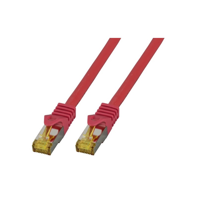 MK7001.5R, Пач кабел Cat.6A 5m SFTP червен LSZH, EFB