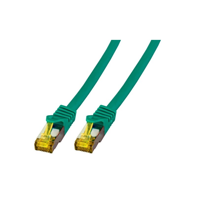 MK7001.5GR, Пач кабел Cat.6A 1,5m SFTP зелен LSZH, EFB