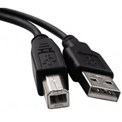 USB 2.0 кабел A-B 5m черен,...