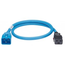 LPCB07, Захранващ кабел C20 - C19 0.9m locking син Panduit