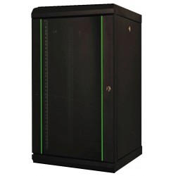 LN-PR20U6060-BL, ProLine 20U 19“ 600x600 wall mount, черен шкаф, Стенен комуникационен шкаф