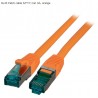 MK6001.1O, Пач кабел Cat.6A 1m SFTP оранжев, EFB