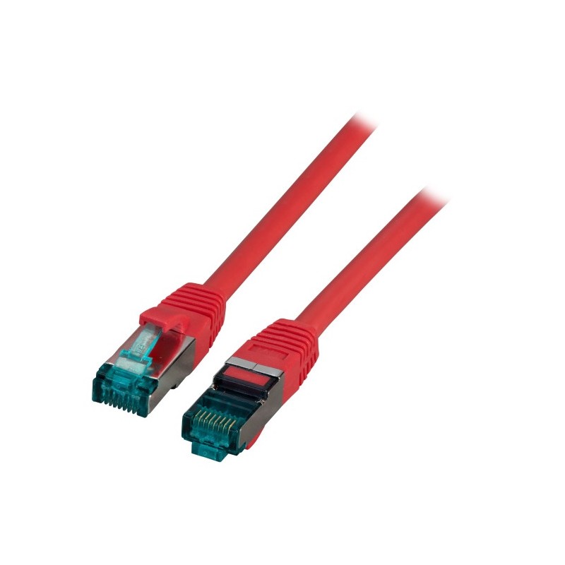 MK6001.2R, Пач кабел Cat.6A 2m SFTP Червен, EFB