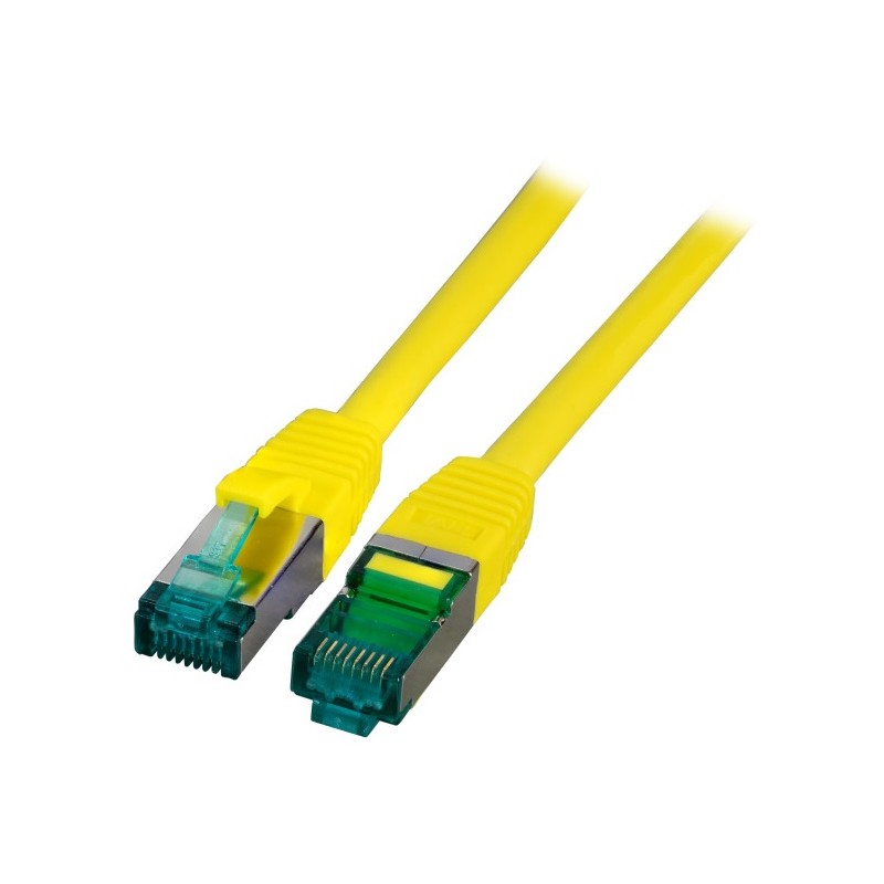 MK6001.1.5Y, Пач кабел Cat.6A 1.5m SFTP Жълт, EFB