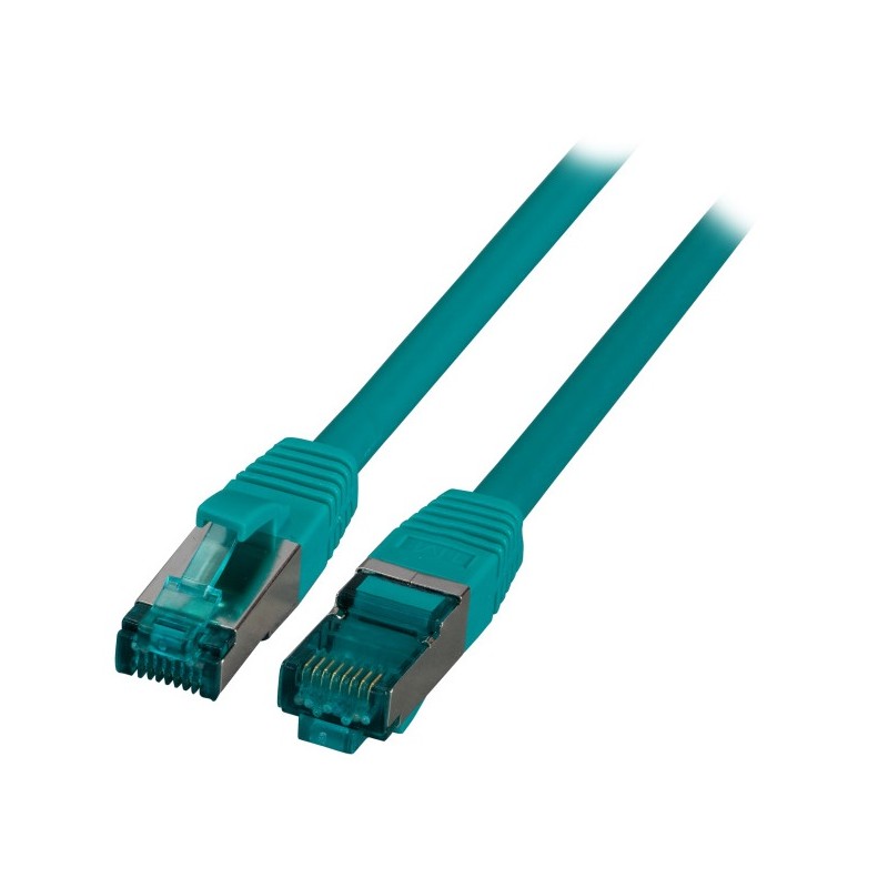 MK6001.1.5GR, Пач кабел Cat.6A 1.5m SFTP Зелен, EFB