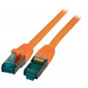 MK6001.1.5O, Пач кабел Cat.6A 1.5m SFTP Оранж EFB