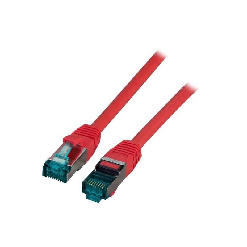 MK6001.10R, Пач кабел Cat.6A 10m SFTP Червен, EFB
