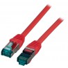 MK6001.15R, Пач кабел Cat.6A 15m SFTP Червен, EFB