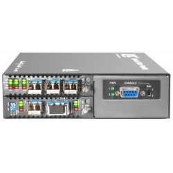 FRM220-CH02/NMC-AC, OPTOKON Standalone two slot chassis AC adapt.