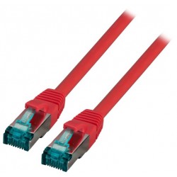 MK6001.3R, Пач кабел Cat.6A 3m SFTP Червен, EFB