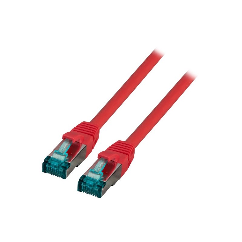 MK6001.3R, Пач кабел Cat.6A 3m SFTP Червен, EFB