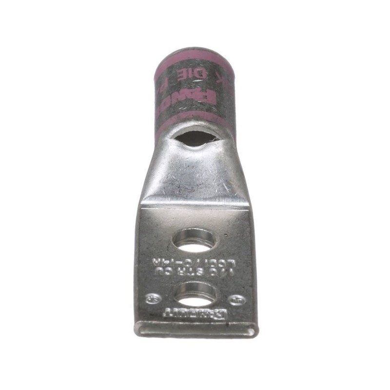 LCD1/0-14A-X, Метална кабелна обувка с два отвора 1/0AWG 1/4 stud hole. LCD1/0-14A-X, Метална кабелна обувка с два отвора 1/0AWG 1/4 stud hole.