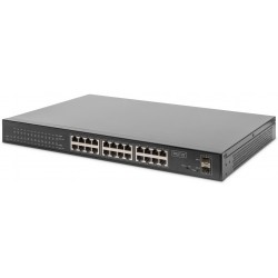 DN-95348, 24 портов суич 10/100/100, POE+2 SFP Gbit, 380W