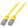 K8104DG.0,5, Пач кабел UTP Cat.6 0.5m жълт LSZH