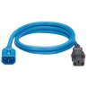 LPCA08, Захранващ кабел C13 - C14 locking 1.2m син