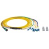 MTPF08LCOS2-5, MTP®-F/LC 8-fiber patchcable OS2,LSZH yellow,5m