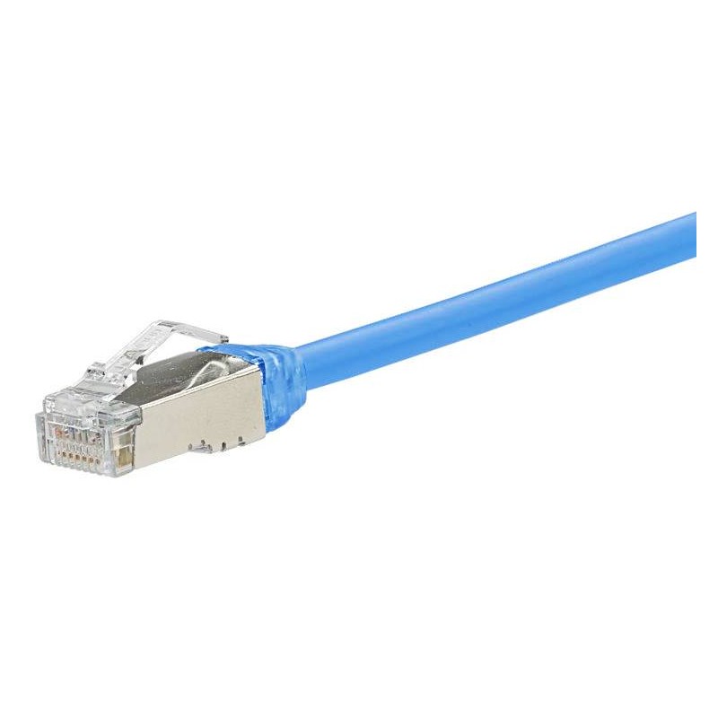 STP28X5MBU, Пач кабел 28AWG STP Cat.6A 5м син, Panduit STP28X5MBU, Пач кабел 28AWG STP Cat.6A 5м син, Panduit