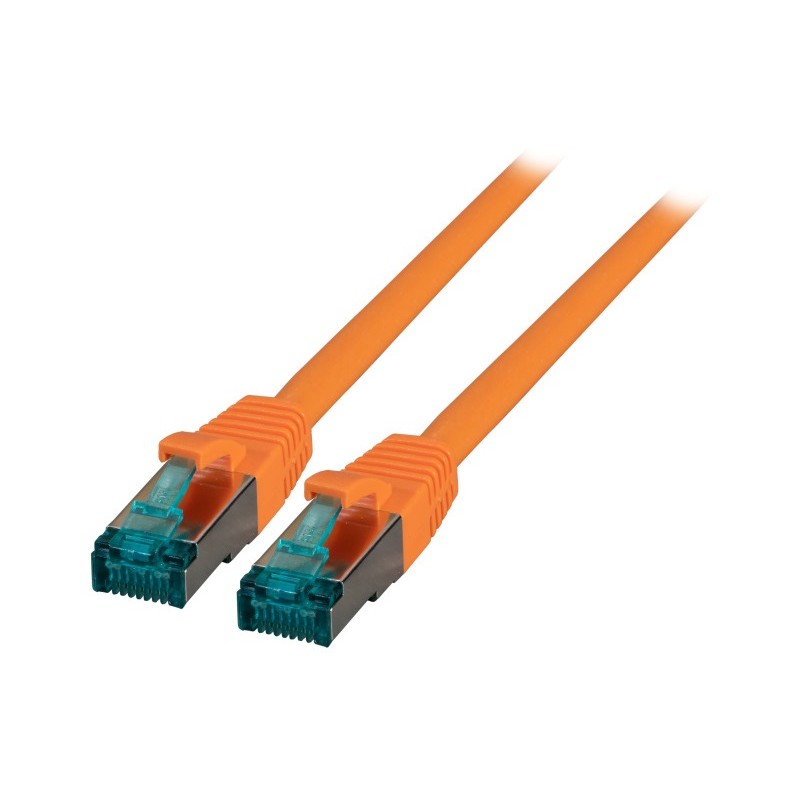 MK6001.0,5O, Пач кабел Cat.6A 0.5m SFTP оранжев, EFB
