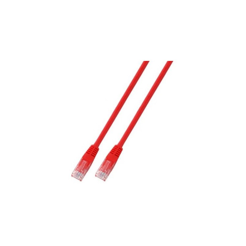 K8100RT.0,25, Patch cable Cat.6 0,25m UTP червен, EFB