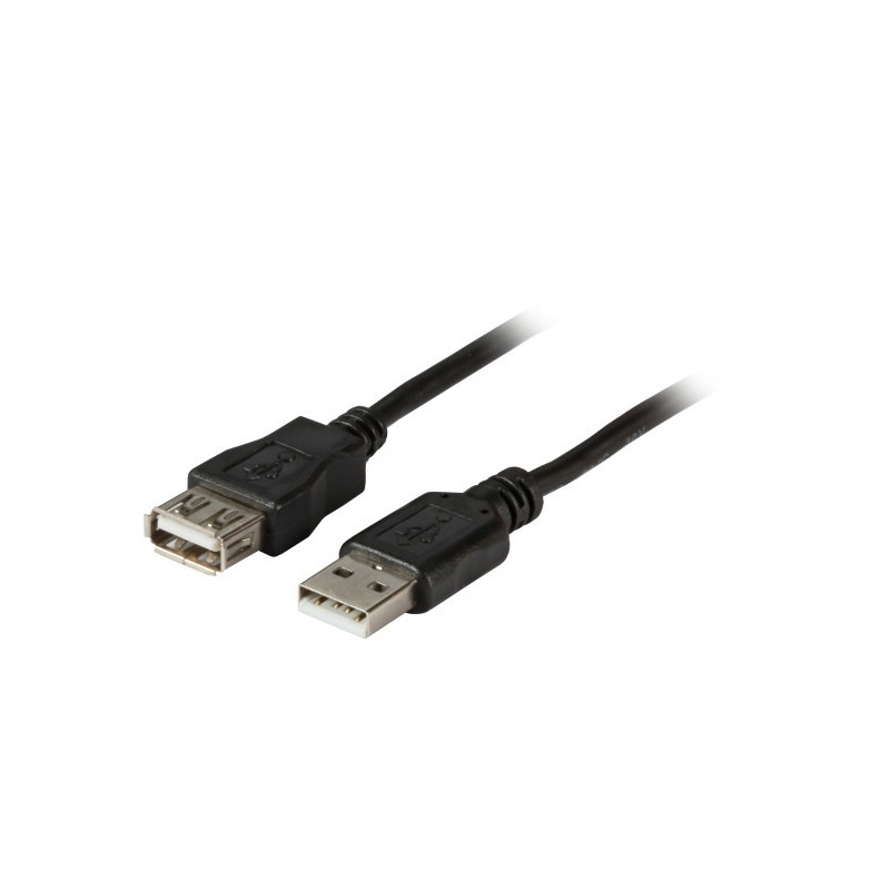 K5248SW.1, USB 2.0 extension кабел 1м черен, EFB