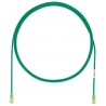 UTP28X0.5MGR, Пач кабел UTP cat.6A 28AWG 0.5m зелен, Panduit