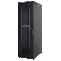 LN-CS22U6060-BL-541, LANDE_CK, 22U 19“ 600x600 Сървърен комуникационен шкаф, стоящ, перфорирани врати.