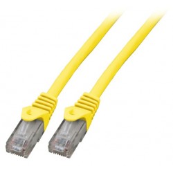 K8110GE.30, Пач кабел Cat.5e 30m UTP жълт LSZH, EFB