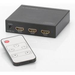 DS-48304, 4K HDMI суич 3x1, 4K2K, 3D video incl.remote