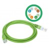 KKU5ZIE5, Пач кабел Cat.5e 5m UTP зелен, Alan