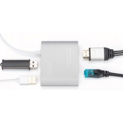 DA-70847, USB Type-C 4K HDMI Multiport Adapter, 4-Port