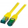 MK6001.1Y, Пач кабел Cat.6A 1m SFTP Жълт, EFB