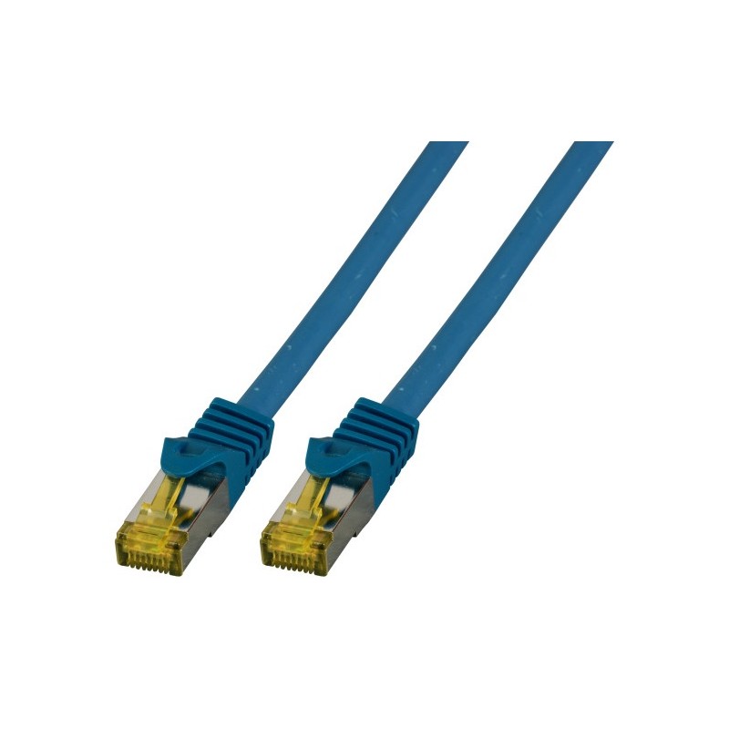 MK7001.0.15BL, Пач кабел Cat.6A 0.15m SFTP син, EFB