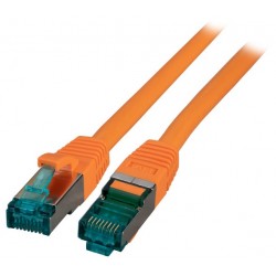 MK6001.0.15O, Пач кабел Cat.6A 0.15m SFTP оранжев, EFB