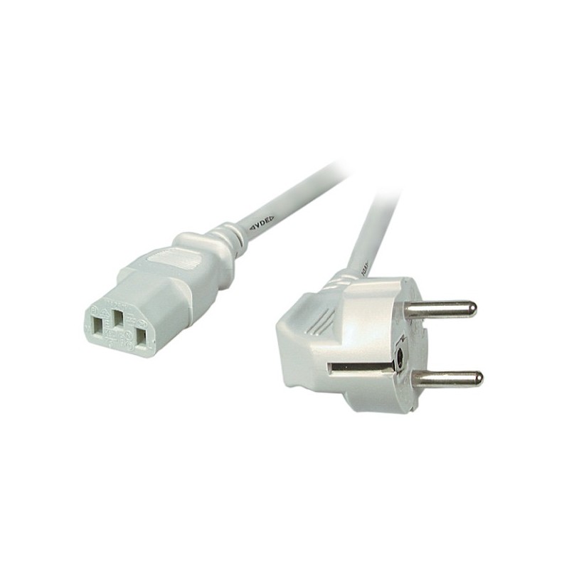 EK501.2, Захранващ кабел Shuko 90C - C13 2m сив. EFB EK501.2, Захранващ кабел Shuko 90C - C13 2m сив. EFB